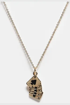Reclaimed Unisex necklace with card charm in