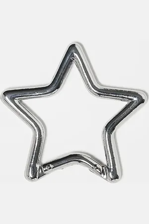 ASOS Star jeans clip keyring in tone