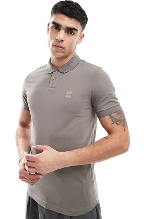 HUGO BOSS Passenger icon logo slim fit pique polo in