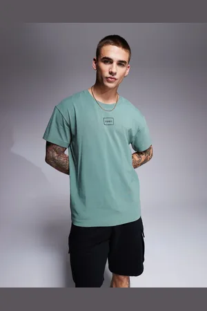 HUGO BOSS HUGO Bodywear Laze chest logo t-shirt in dark