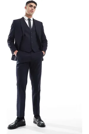 ASOS Slim suit trousers in dark