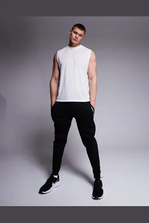 HUGO BOSS Authentic stripe logo joggers in