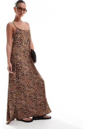 Pieces® Cami maxi dress in leopard print