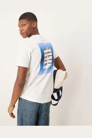 Calvin Klein Ombre box back print t-shirt in