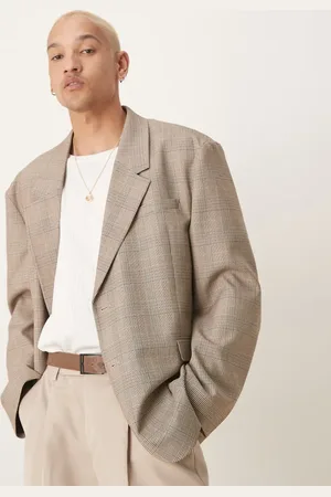 ASOS Slouchy oversized blazer in check