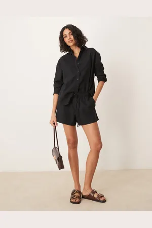 Abercrombie & Fitch Pull on linen short in
