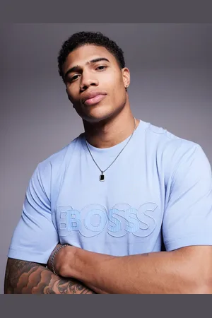HUGO BOSS DropNeedle logo t-shirt regular fit in light
