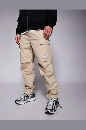 Hugo Blue Gadic cargo trousers in beige