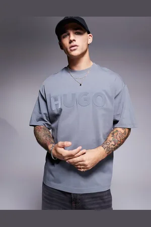 HUGO BOSS Dinkee oversized chest logo t-shirt in