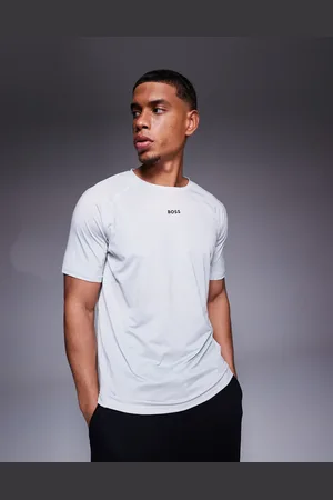 HUGO BOSS Active small central logo t-shirt slim fit in light