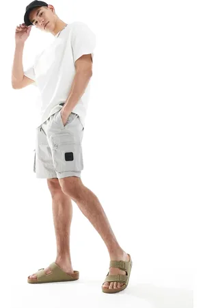 River Island Cargo shorts in light grey