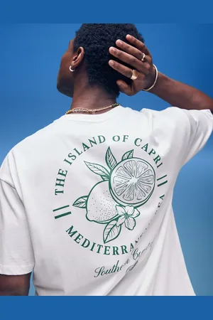 ASOS Oversized t-shirt with fruit graphic in
