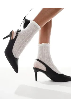 New Look PU slingback heeled shoe in snake