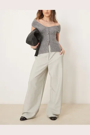 ASOS Tailored relaxed straight leg trousers in sage
