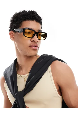 Only & Sons Rectangle sunglasses with lens in black