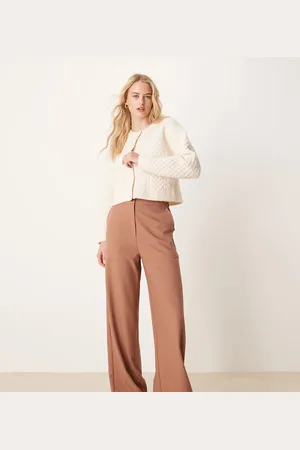 ASOS Tall tailored relaxed straight leg trousers in apricot