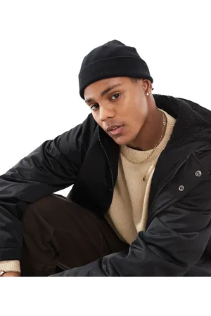 ASOS Mini fisherman ribbed beanie in