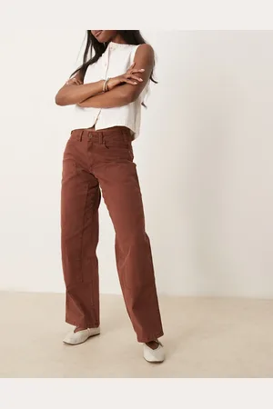 Dickies River ranch western double knee canvas trousers in cappuccino