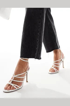 ASOS Nightfall strappy high heeled sandal in off