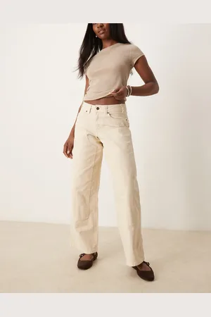 Dickies River ranch western double knee canvas trousers in off