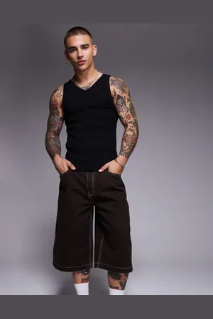 ASOS Muscle fit v neck vest in