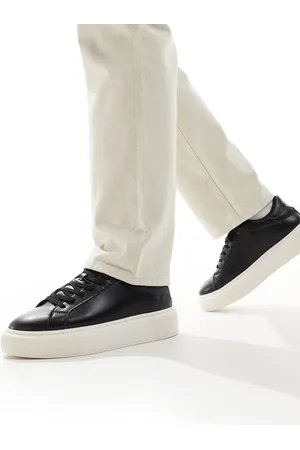JACK & JONES Faux leather trainer in