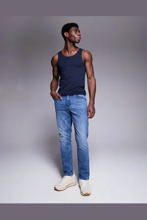 ASOS Slim jeans with tint in mid wash