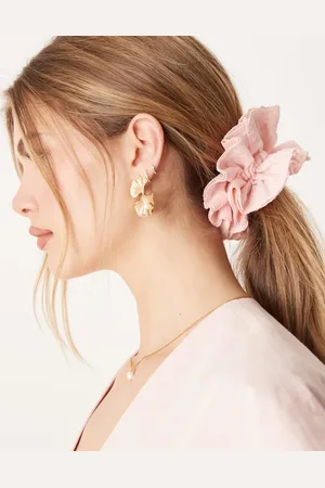 ASOS Scrunchie with frill and bow detail in