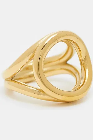 ASOS Waterproof stainless steel ring in circle design in tone
