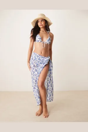 Abercrombie & Fitch Longline sarong co-ord in floral print