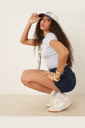 Gina Tricot Short sleeve slim fit top in light