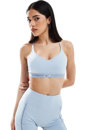 Nike Gym Life Swoosh Indy Dri-FIT light support sports bra in light