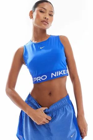 Nike Nike Pro Training 365 Dri-FIT cropped vest in royal