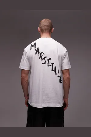 Topman T-shirt front and back Marseille print in