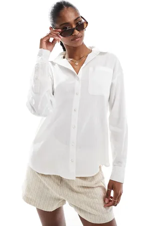 Brave Soul Long sleeve shirt with linen in