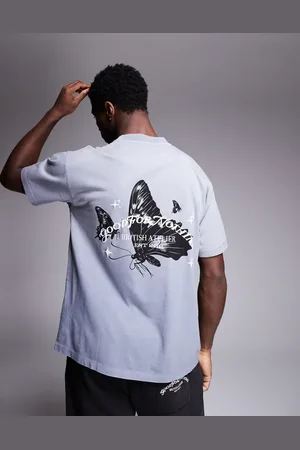Good For Nothing T-shirt with butterfly back print in