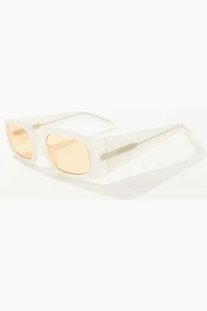A. Kjærbede Alex rectangle sunglasses in cream