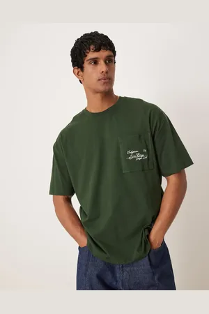 ASOS Oversized t-shirt with city pocket embroidery in