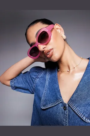 River Island Bubble round sunglasses in light