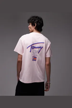 Tommy Hilfiger Signature backprint t-shirt in and purple