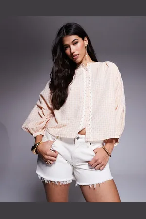 River Island Gingham blouse in