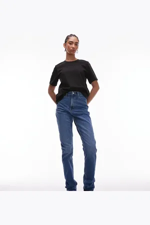 Topshop Mom high rise jean in mid