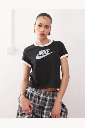 Nike Ringer Vintage baby t-shirt in and white