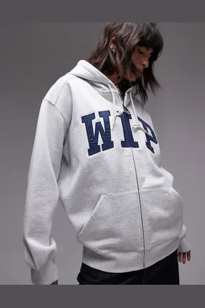 Carhartt Chest print varsity hoodie in marl