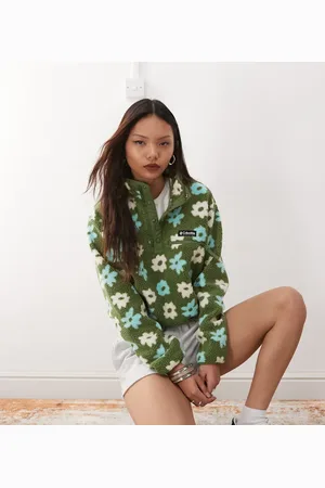Columbia Helvetia printed cropped half snap fleece in