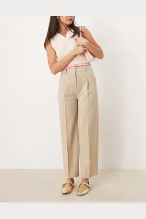 ASOS Tailored tapered trouser in stone