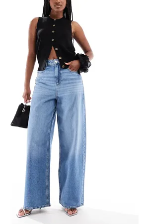 ONLY Paulina high waist baggy jeans in light denim