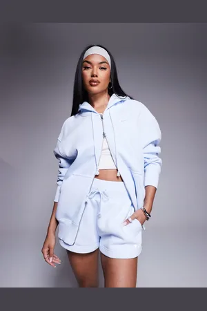 Nike Phoenix Fleece oversized full zip hoodie in light