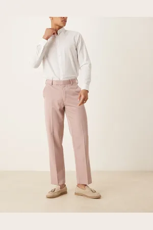 ASOS Smart straight leg trousers in dusty