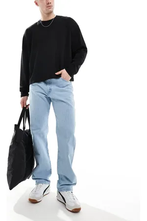 Wrangler 13MWZ original cowboy straight fit jeans in bleach wash
